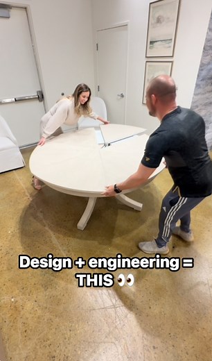 Theodore Alexander Expandable Custom Dining Table – Where Design Meets Engineering Perfection #expandabletable #customdiningtable #DiningRoomGoals #ModernDining #interiordesigninspo #furnituredesign | Brick and Mortarless Furniture