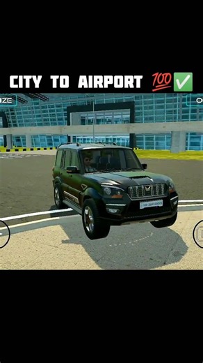 CITY TO AIRPORT 💯✅ INDIAN VEHICLES SIMUTOR 3D GAME #indiantractor3d #youtubeshorts