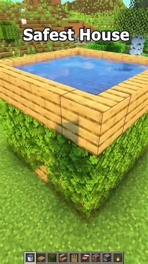 Minecraft Safest House#shorts #minecraft