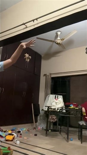 Slow mo action figures drop experiment.