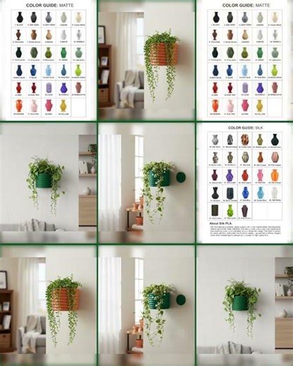 Wall Planter "Rilo" | Wall Mounted Plant Pot with Drainage Option · by Viviero3D