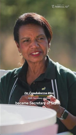Words from the wise. Watch the full Under the Umbrellas interview with Dr. Condoleezza Rice.