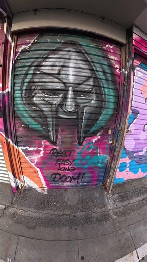 MF DOOM Tribute Wall 🎤 The Hip Hop Legend Immortalized in Street Art
