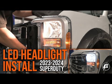 2023-2024 Superduty Headlight Bulb Replacement: LED Install