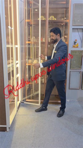 Profile shutter Profile wardrobe fabric glass mesh glass #riddhiupvc #profile #fabric #wardrobe #glass #ahmedabad #windows #syncro #slidingdoors #foldingdoors #architecture #glass #ahmedabad | Riddhi UPVC Windows