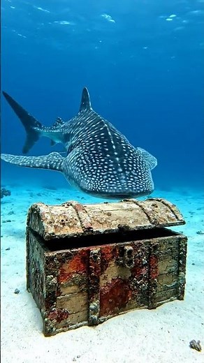 Massive Shark Discovers Hidden Chest Underwater 🦈 | Realistic Ocean Documentary 4K