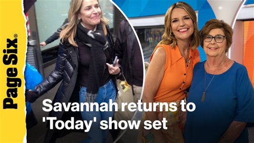 Savannah Guthrie visits 'Today' show set amid mom Nancy's disappearance