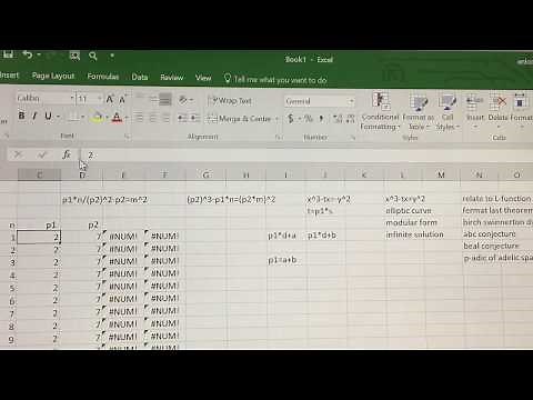 Elliptic curve on excel