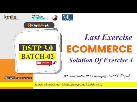 ecommerce exercise 4 dstp 3.0 batch 02 2026 | dstp 3.0 batch 02