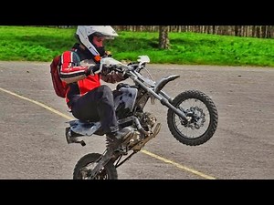 How To Wheelie A Pit Bike! - Beginners Tutorial