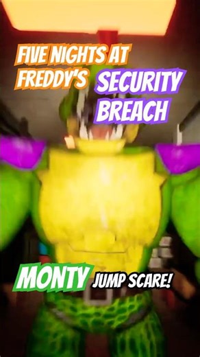 Five Nights At Freddy's : Security Breach : Monty Jump Scare! #fivenightsatfreddys