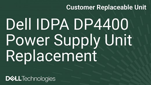 PowerProtect Data Protection, DP4400: Error Message "SymptomCode 476 - Power Supply Failure The power input for power supply x is lost"