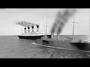 RMS Olympic collision with HMS Hawke 3D(Old Version 2012)