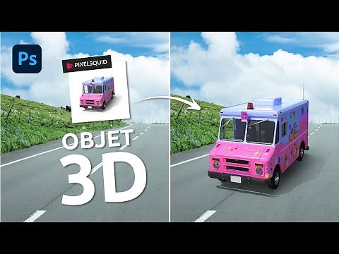 Un Plug-In pour ajouter des Éléments 3D sur Photoshop ! [PixelSquid]