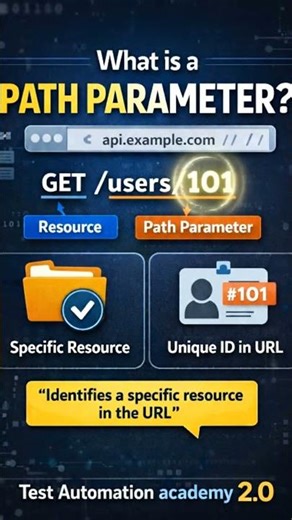 What is the path parameter in API testing. #automationtesting #sdet