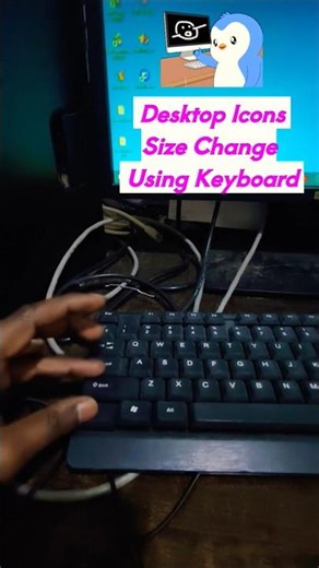Windows Desktop Icon Size Shortcut#computer #ytshorts