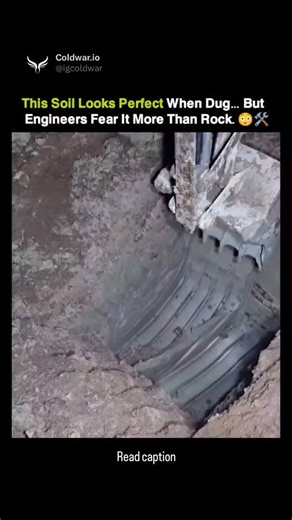 Knowledge Matrix on Instagram: "At first glance, this clay looks flawless. Smooth. Clean. Almost too perfect as the excavator lifts it out of the ground. 🤯 But this isn’t strong soil — it’s lacustrine clay, and it’s one of the most dangerous materials to build on. Formed thousands of years ago at the bottom of calm, post-glacial lakes, this clay is made of ultra-fine particles that settled slowly underwater. Because of that, it traps huge amounts of water between weakly bonded layers. The scary