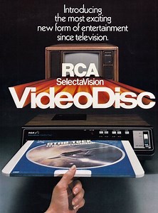 In March 1981, RCA released its SelectaVision VideoDisc entertainment system, along with a catalog of approximately 50 titles that allowed you to ‘enjoy the shows you want to see—whenever you want to see them. Right on your own TV set.’