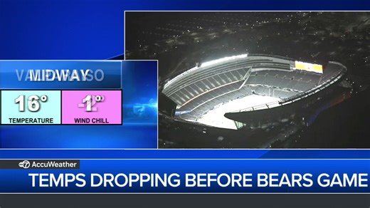 LIVE: Temperatures dropping ahead of Bears-Rams game at Soldier Field https://abc7chicago.com/tag/chicago-bears/ | ABC 7 Chicago
