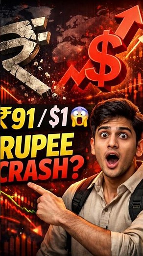 Rupee at 91 per Dollar: Crash or Smart Strategy? INR vs USD #IndianRupee #DollarVsRupee #forex #rbi