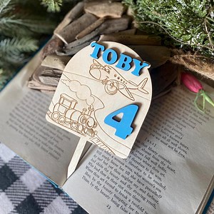 Trains & Airplanes Cake Topper: First Birthday Party - Etsy