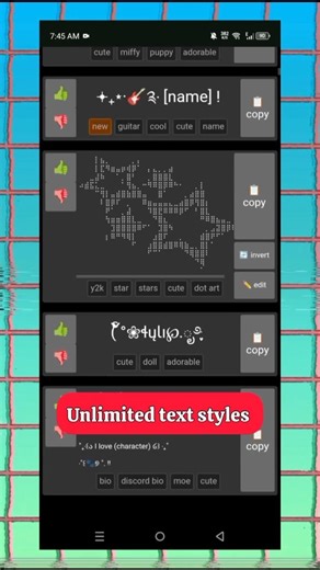 Website to copy Text styles an emojis