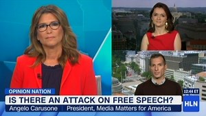 On HLN's Across America with Carol Costello, Angelo Carusone warns about the dangers of the White House censoring news outlets