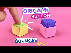 Origami Button Easy~ Fidget Paper Toy ~ NO GLUE