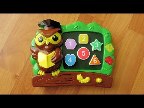 Owl Teacher at Blackboard – Educational Toy for Toddlers | Numbers, Colors, Shapes & Music