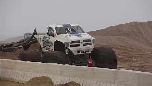 Monsters on the Beach night one wheelie highlights! Dirt Crew Monster Truck Toxic Monster Truck Racing Stone Crusher Monster Truck Hooked Monster Truck Buckshot Monster Truck Razin Kane Monster Trucks Quad Chaos | TheMonsterBlog.com