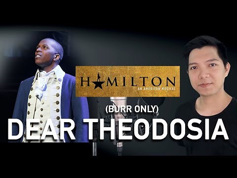 Dear Theodosia (A. Burr Part Only - Karaoke) - Hamilton