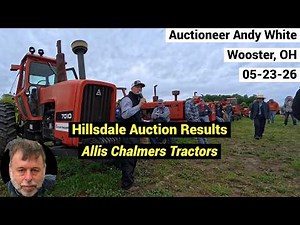 Auction Results - Auctioneer Andy White Selling Allis Chalmers Tractors - Farm Equipment - 05-23-26