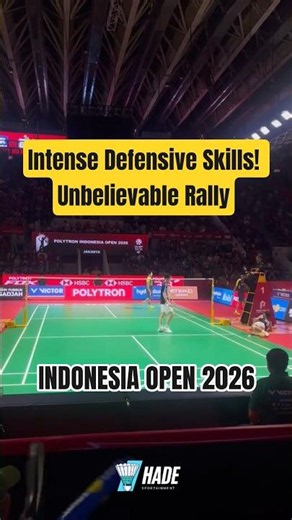 Incredible Badminton Rally at the Polytron Indonesia Open 2026!
