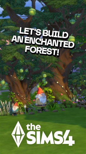 Let's build an Enchanted Forest in The Sims 4 NO CC🌲