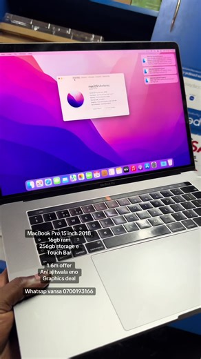 Buy MacBook Pro 15 inch 2018 with 16GB RAM