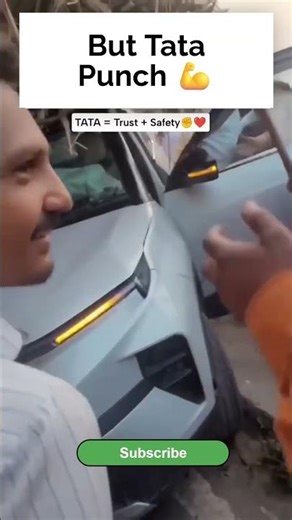 Heavy Tractor Fell on Tata Punch 😱 | Build Quality Matters #roadsafety #travel #caraccident