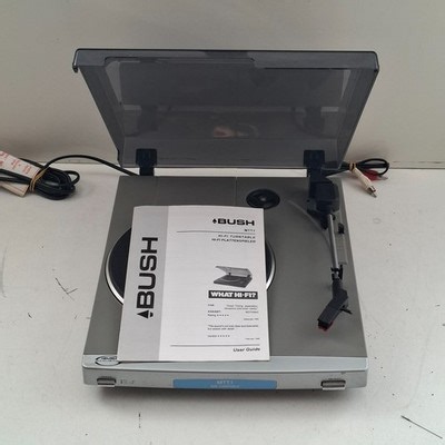 Bush MTT1 Mini Turntable Silver Vinyl Record Player 2 Speed Fully Working  | eBay UK