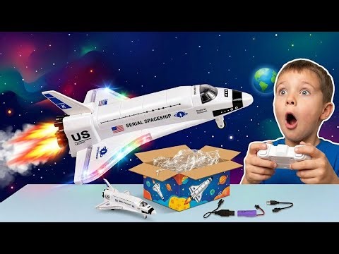Unboxing the NASA Artemis Space Shuttle RC! 🚀| Real Smoke & LED Lights