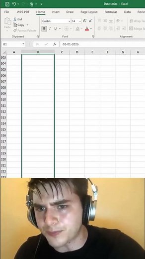How to quickly fill date series in excel 😱 #excel #office #spreadsheet