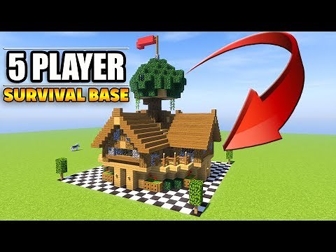 5 Player Minecraft Survival Base With Everything You Need To Survive!