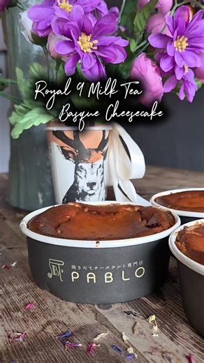 🧀 PABLO x 🧋 The Alley Bringing you the limited edition Royal 9 Milk Tea Basque Cheesecake, officially launching Friday August 1. Our original basque cheesecake is infused with @The Alley Canada royal 9 tea leaves, adding its signature blueberry fragrance to our rich and creamy cheesecake. Available at the following locations: • Pablo Cheese Tart Edmonton • The Alley Brewery District • The Alley Windermere First come first serve, while supplies last, or call your desired pickup location to preo