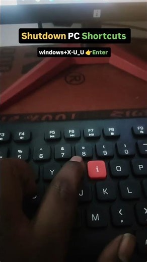Computer shutdown in Shortcut Tricks #trending #excel #ytshorts #computer #job #youtubenextup #yt