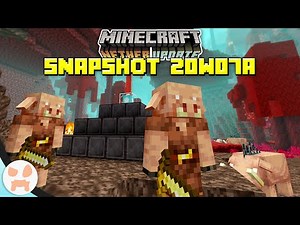 PIGLINS & HOGLINS! | Minecraft 1.16 Nether Update Snapshot 20w07a