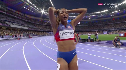 Paryż 2024. Lekkoatletyka. Gabrielle Thomas mistrzynią olimpijską w biegu na 200 m - Athletics video - Eurosport