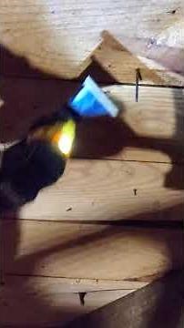 Using oscillating tool to cut nails off flush with a minimal amount of blades