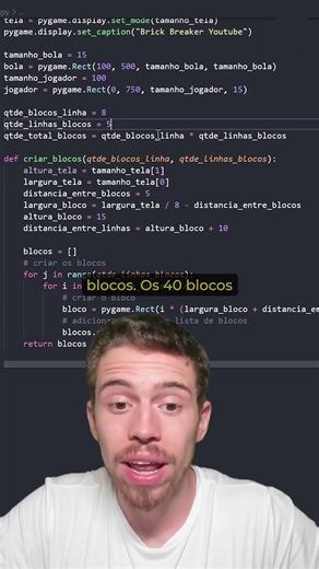 Crie seu primeiro jogo no Python | #shorts