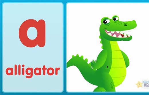 儿童宝宝幼教英语字母提前认知学习ABCsong动画