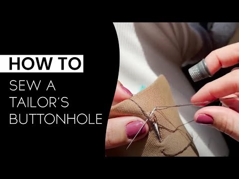 HOW TO: Sew a Tailor's Buttonhole | Sewing Tutorials | Sewing for Beginners