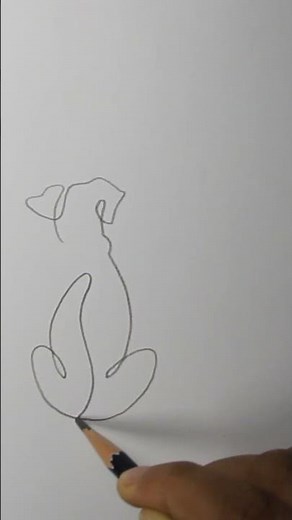 How to Draw a Cat and Dog in One Continuous Line – Easy Tutorial #art #drawing #easydrawing