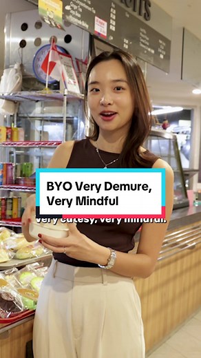 See how she brings her own reusables? ✨ Very demure, very mindful 🌏 #BYO #SayYEStoWasteLess